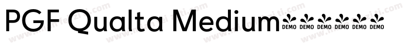 PGF Qualta Medium字体转换
